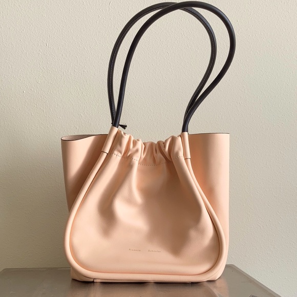 New Proenza Schouler Large Smooth Ruched Tote - Picture 1 of 5